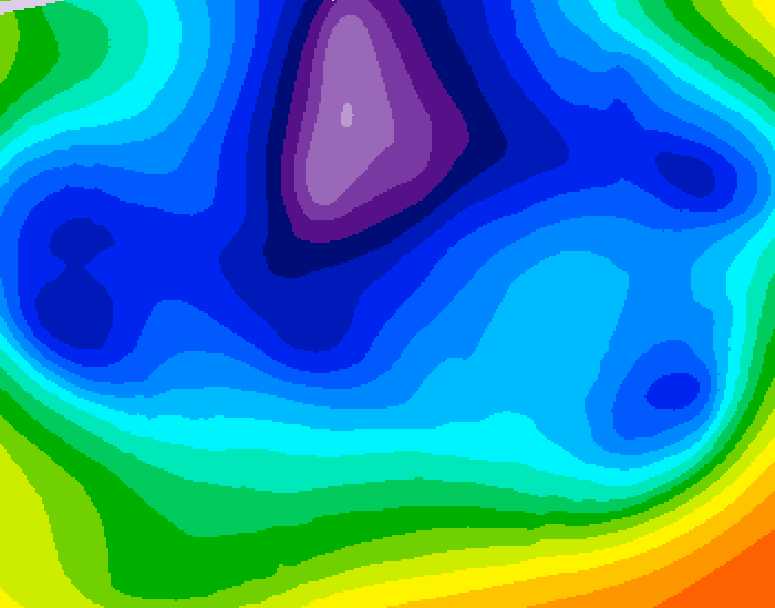 GDPS 500 millibar geopotential height 204 hour forecast chart for Canada based on 2026/02/14 0000Z data