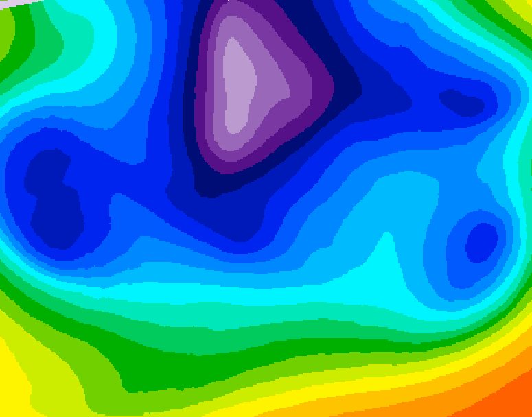 GDPS 500 millibar geopotential height 210 hour forecast chart for Canada based on 2026/02/14 0000Z data