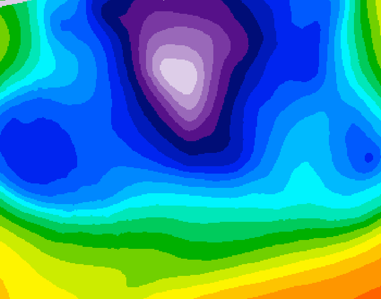 GDPS 500 millibar geopotential height 228 hour forecast chart for Canada based on 2026/02/14 0000Z data