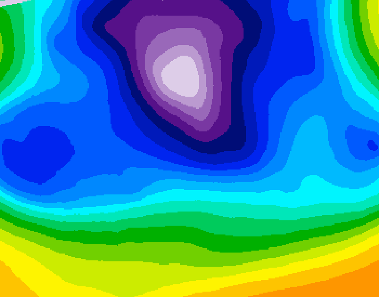 GDPS 500 millibar geopotential height 234 hour forecast chart for Canada based on 2026/02/14 0000Z data
