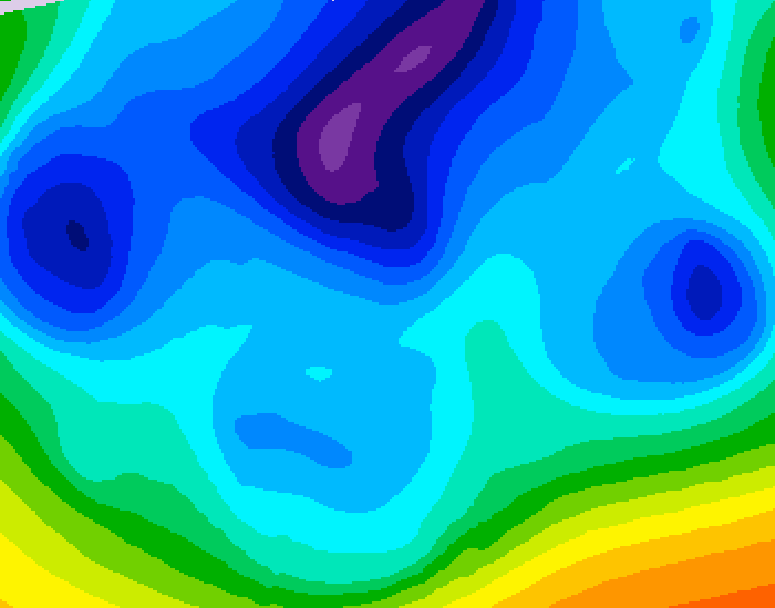GDPS 500 millibar geopotential height 156 hour forecast chart for Canada based on 2026/02/14 1200Z data