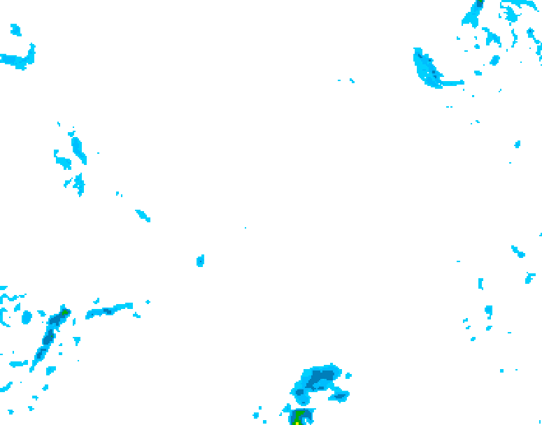 GDPS precipitation 030 hour forecast chart for Canada based on 2026/02/14 0000Z data