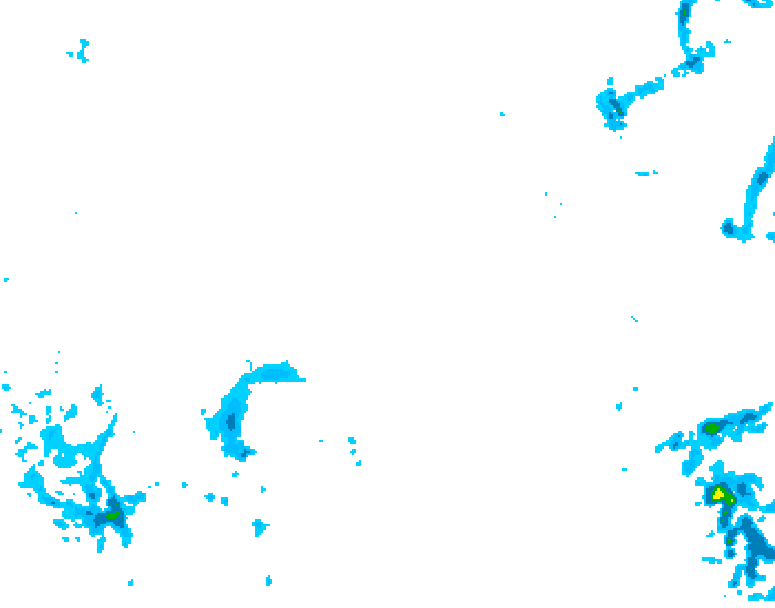 GDPS precipitation 090 hour forecast chart for Canada based on 2026/02/14 0000Z data