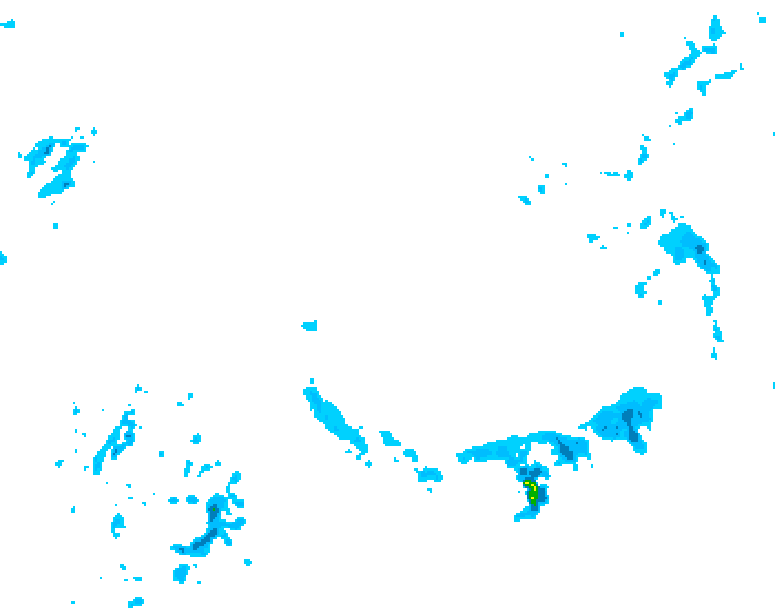 GDPS precipitation 120 hour forecast chart for Canada based on 2026/02/14 0000Z data
