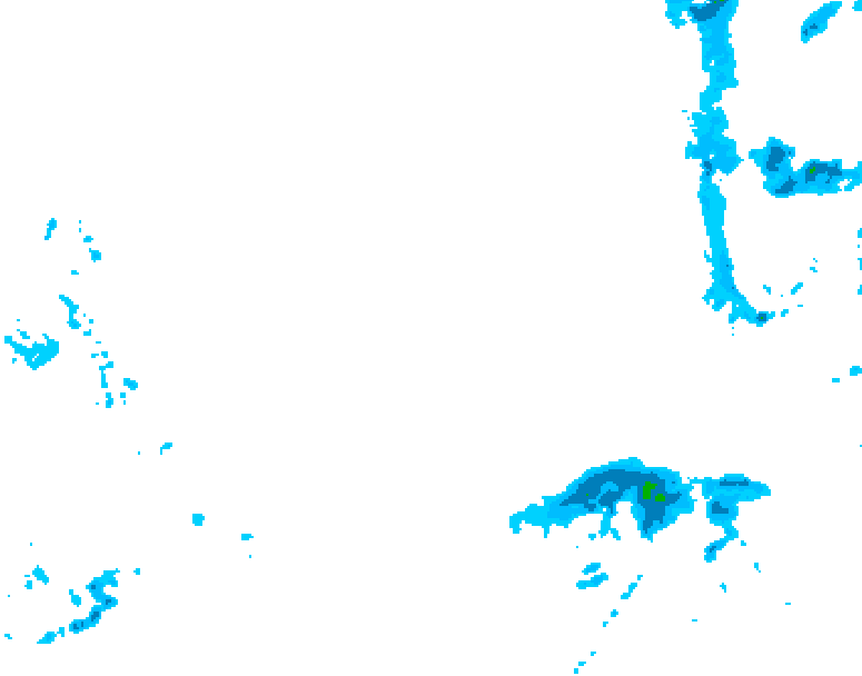 GDPS precipitation 180 hour forecast chart for Canada based on 2026/02/14 0000Z data