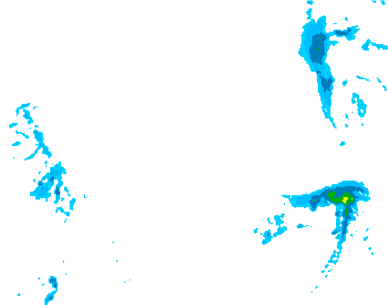 GDPS precipitation 192 hour forecast chart for Canada based on 2026/02/14 0000Z data