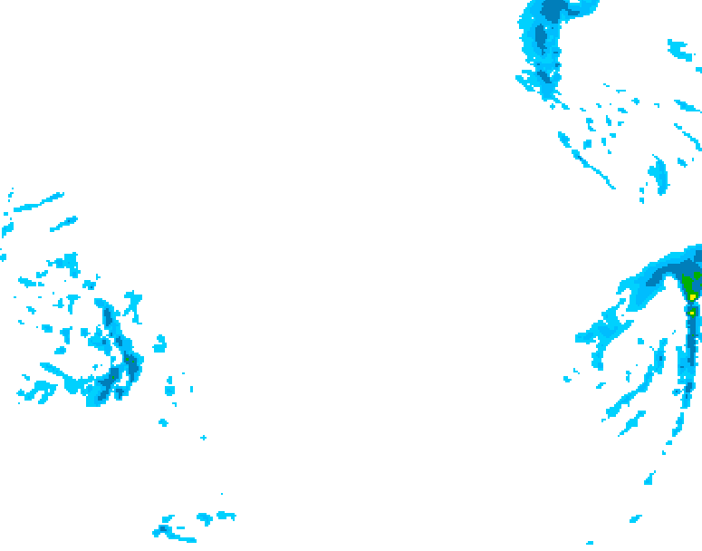 GDPS precipitation 204 hour forecast chart for Canada based on 2026/02/14 0000Z data
