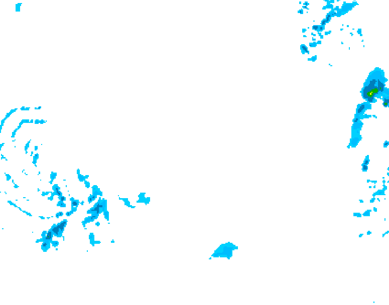 GDPS precipitation 222 hour forecast chart for Canada based on 2026/02/14 0000Z data