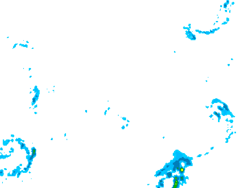 GDPS precipitation 036 hour forecast chart for Canada based on 2026/02/14 1200Z data