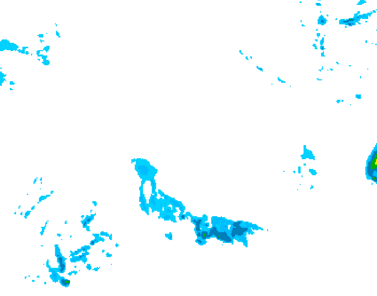 GDPS precipitation 096 hour forecast chart for Canada based on 2026/02/14 1200Z data
