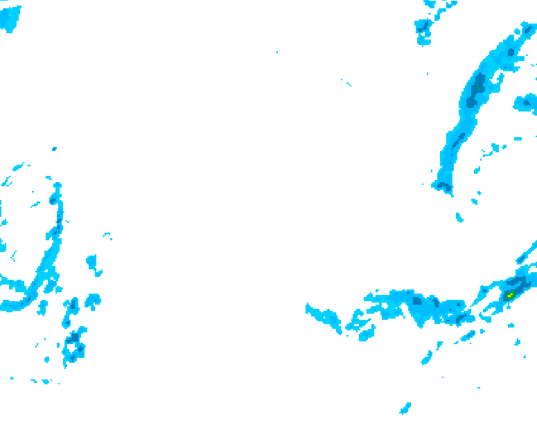 GDPS precipitation 180 hour forecast chart for Canada based on 2026/02/14 1200Z data