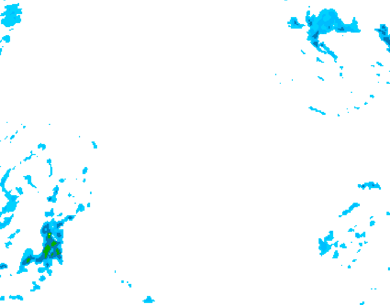 GDPS precipitation 222 hour forecast chart for Canada based on 2026/02/14 1200Z data