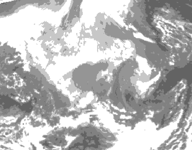 GDPS total cloud 204 hour forecast chart for Canada based on 2026/02/14 0000Z data