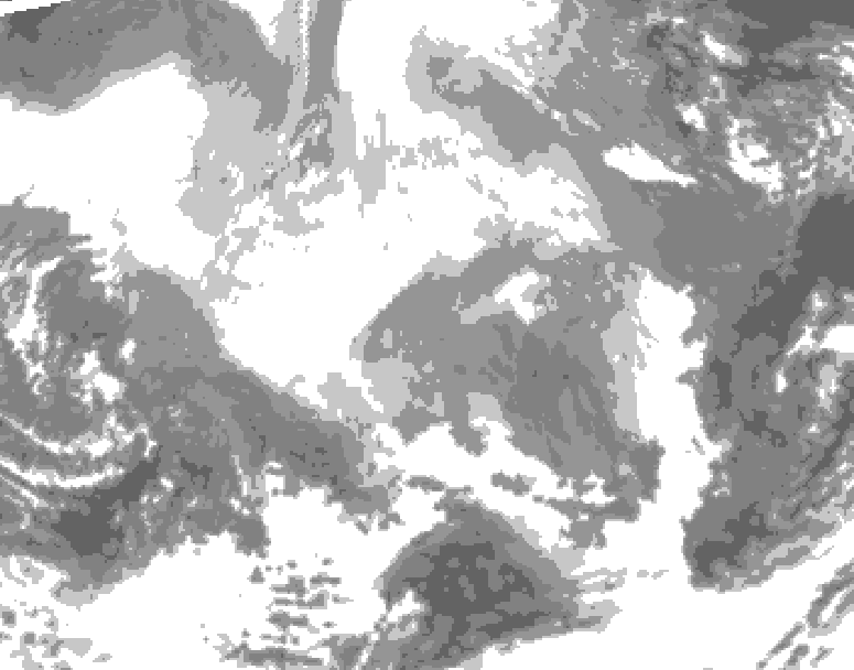 GDPS total cloud 216 hour forecast chart for Canada based on 2026/02/14 0000Z data