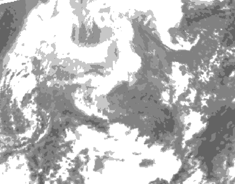 GDPS total cloud 060 hour forecast chart for Canada based on 2026/02/14 1200Z data