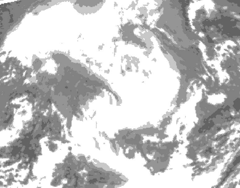 GDPS total cloud 216 hour forecast chart for Canada based on 2026/02/14 1200Z data