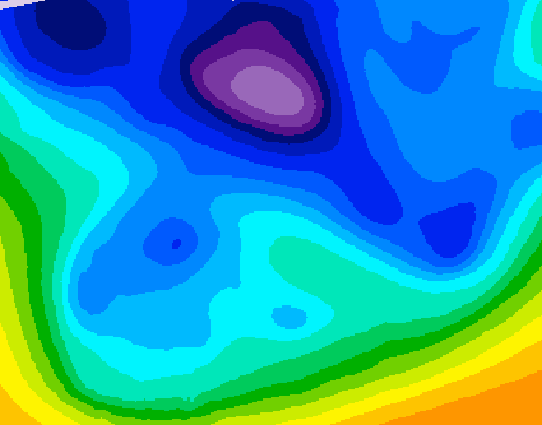 GDPS 500 millibar geopotential height 108 hour forecast chart for Canada based on 2026/02/15 0000Z data