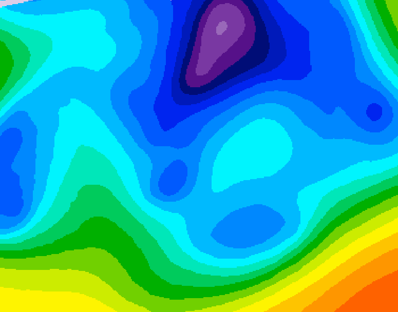 GDPS 500 millibar geopotential height 168 hour forecast chart for Canada based on 2026/02/15 0000Z data