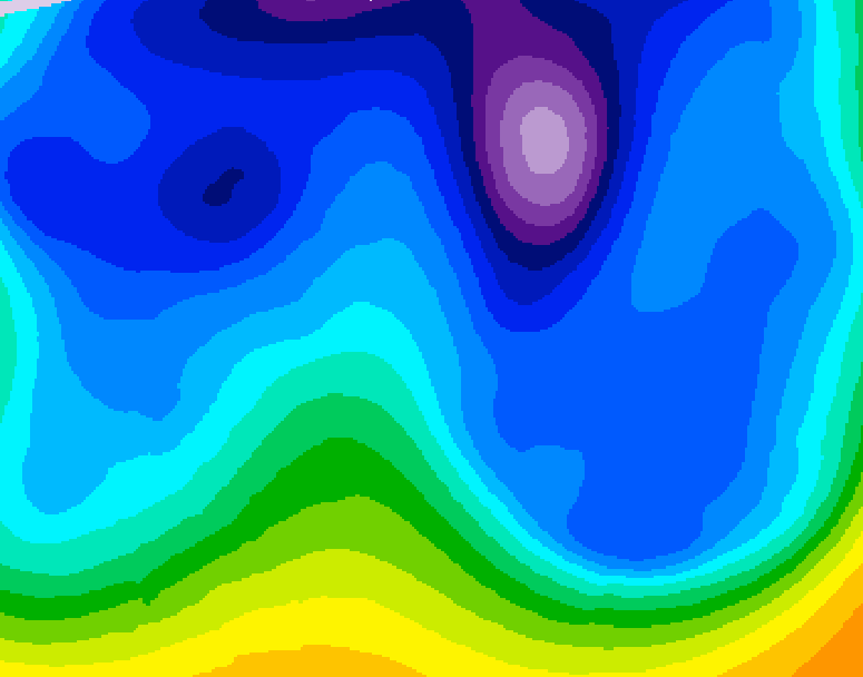 GDPS 500 millibar geopotential height 228 hour forecast chart for Canada based on 2026/02/15 0000Z data
