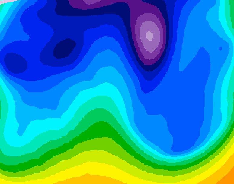 GDPS 500 millibar geopotential height 234 hour forecast chart for Canada based on 2026/02/15 0000Z data