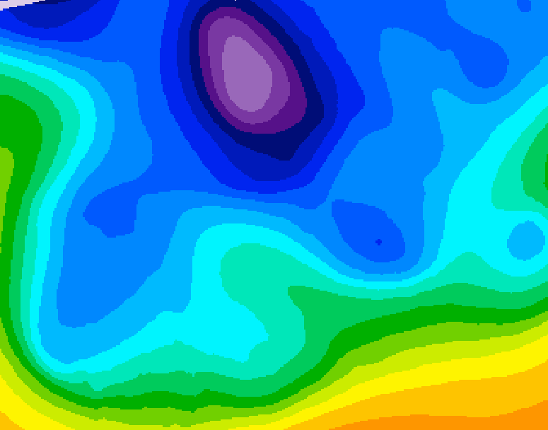GDPS 500 millibar geopotential height 066 hour forecast chart for Canada based on 2026/02/15 1200Z data