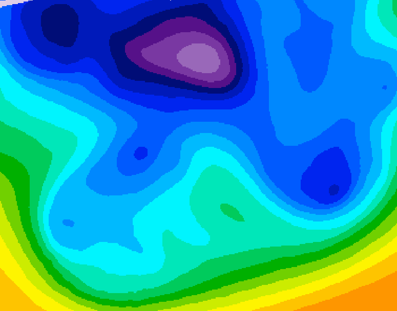 GDPS 500 millibar geopotential height 102 hour forecast chart for Canada based on 2026/02/15 1200Z data