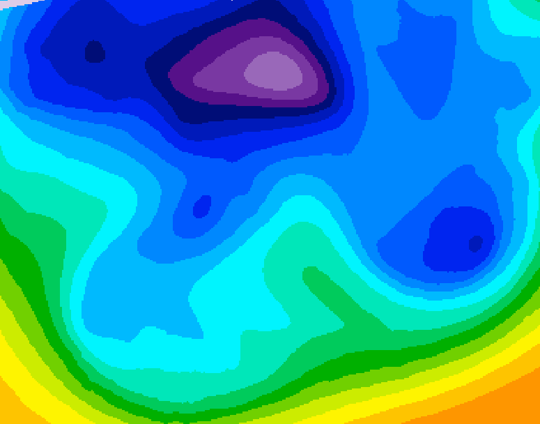GDPS 500 millibar geopotential height 108 hour forecast chart for Canada based on 2026/02/15 1200Z data