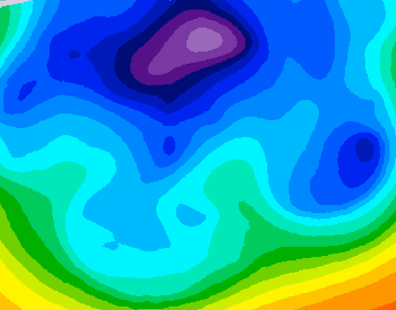 GDPS 500 millibar geopotential height 120 hour forecast chart for Canada based on 2026/02/15 1200Z data