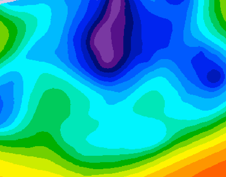 GDPS 500 millibar geopotential height 150 hour forecast chart for Canada based on 2026/02/15 1200Z data