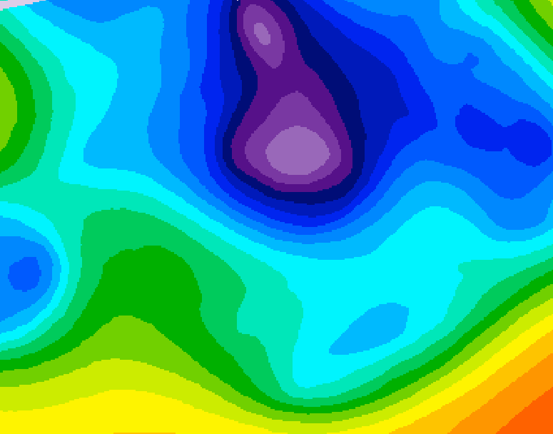 GDPS 500 millibar geopotential height 168 hour forecast chart for Canada based on 2026/02/15 1200Z data