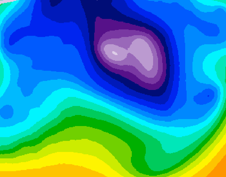 GDPS 500 millibar geopotential height 204 hour forecast chart for Canada based on 2026/02/15 1200Z data