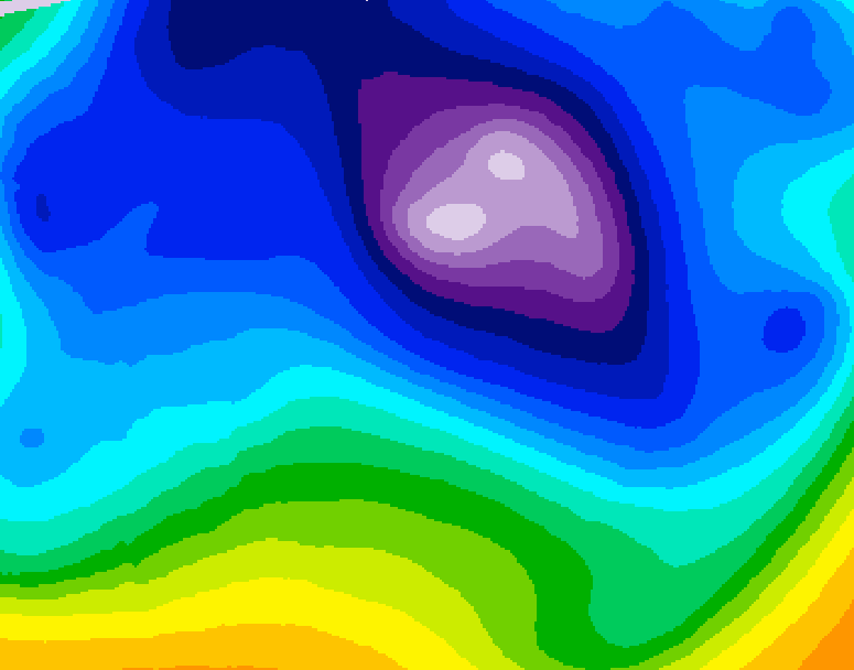 GDPS 500 millibar geopotential height 210 hour forecast chart for Canada based on 2026/02/15 1200Z data