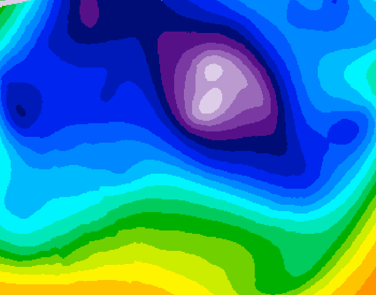 GDPS 500 millibar geopotential height 216 hour forecast chart for Canada based on 2026/02/15 1200Z data