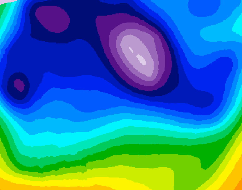GDPS 500 millibar geopotential height 228 hour forecast chart for Canada based on 2026/02/15 1200Z data