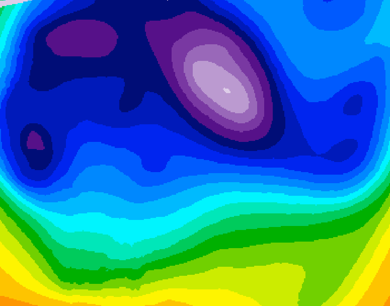 GDPS 500 millibar geopotential height 234 hour forecast chart for Canada based on 2026/02/15 1200Z data