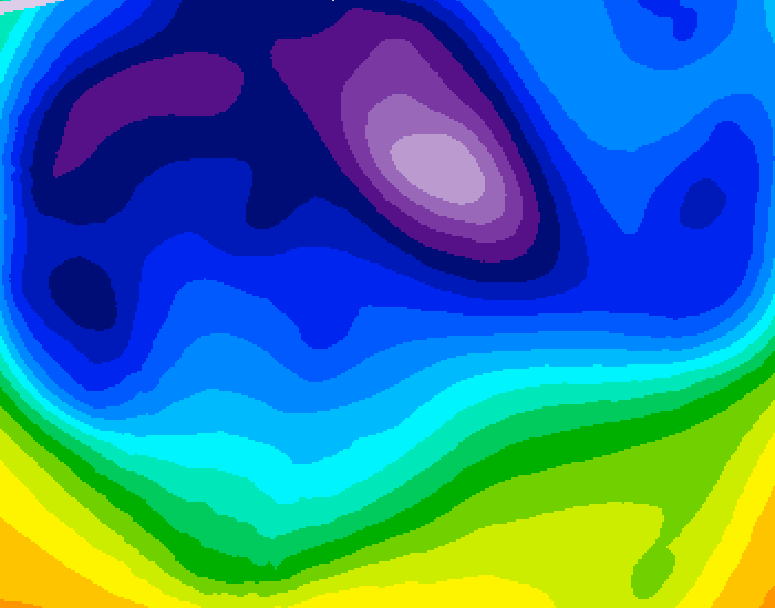 GDPS 500 millibar geopotential height 240 hour forecast chart for Canada based on 2026/02/15 1200Z data