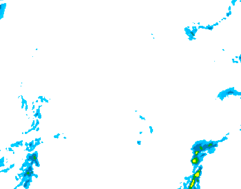 GDPS precipitation 036 hour forecast chart for Canada based on 2026/02/15 0000Z data