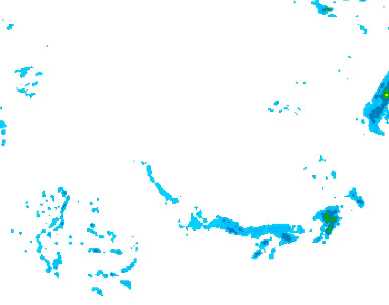 GDPS precipitation 096 hour forecast chart for Canada based on 2026/02/15 0000Z data