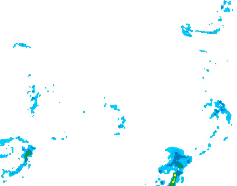 GDPS precipitation 012 hour forecast chart for Canada based on 2026/02/15 1200Z data