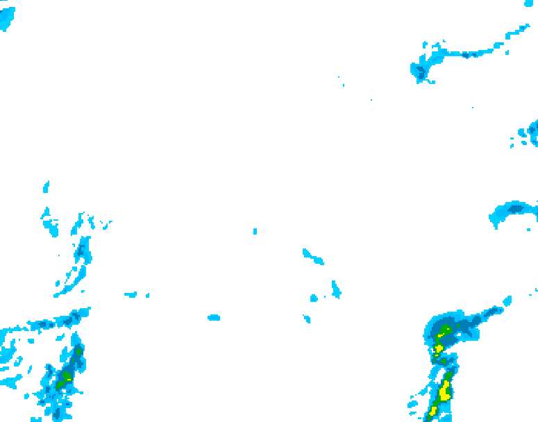 GDPS precipitation 024 hour forecast chart for Canada based on 2026/02/15 1200Z data