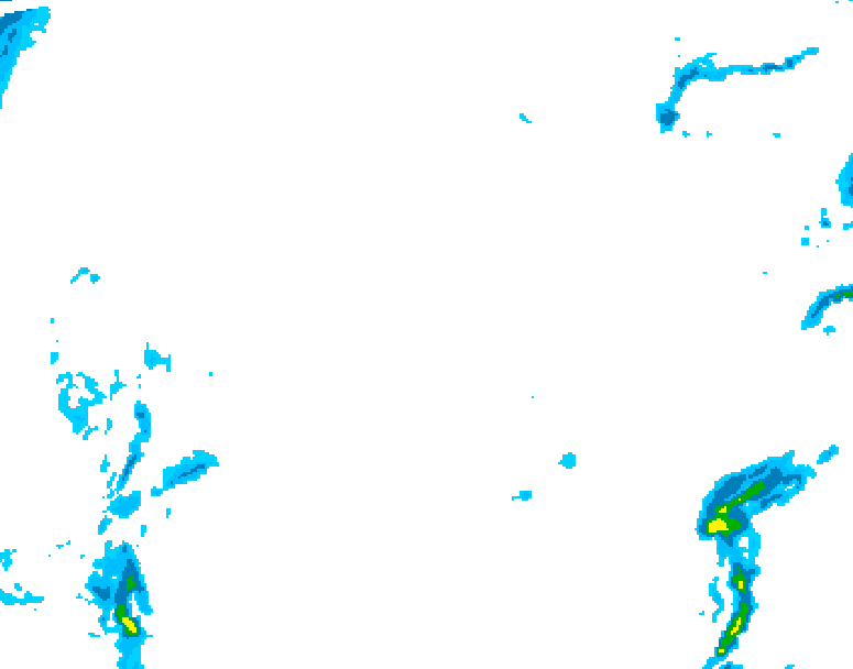 GDPS precipitation 030 hour forecast chart for Canada based on 2026/02/15 1200Z data