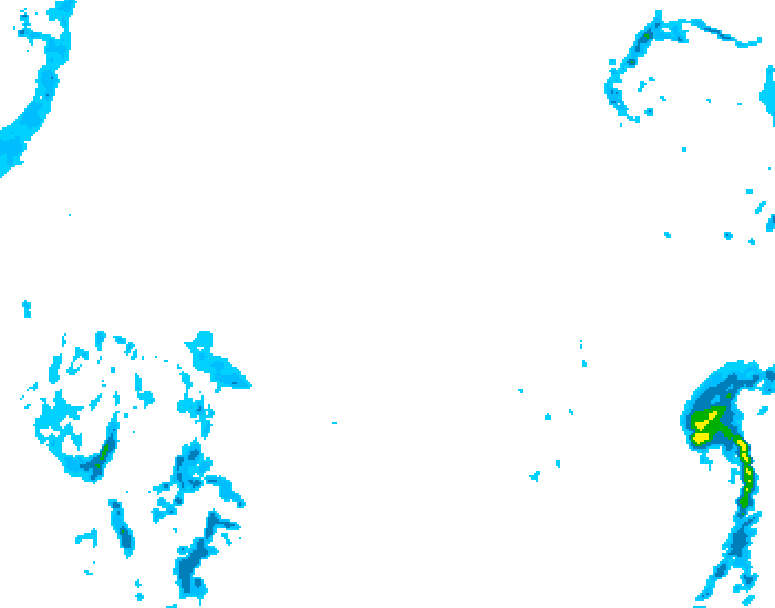 GDPS precipitation 042 hour forecast chart for Canada based on 2026/02/15 1200Z data