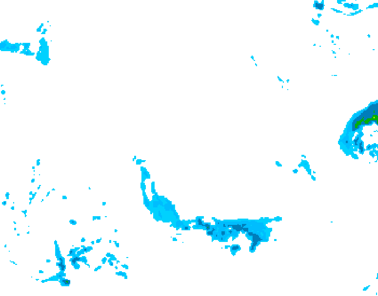 GDPS precipitation 072 hour forecast chart for Canada based on 2026/02/15 1200Z data