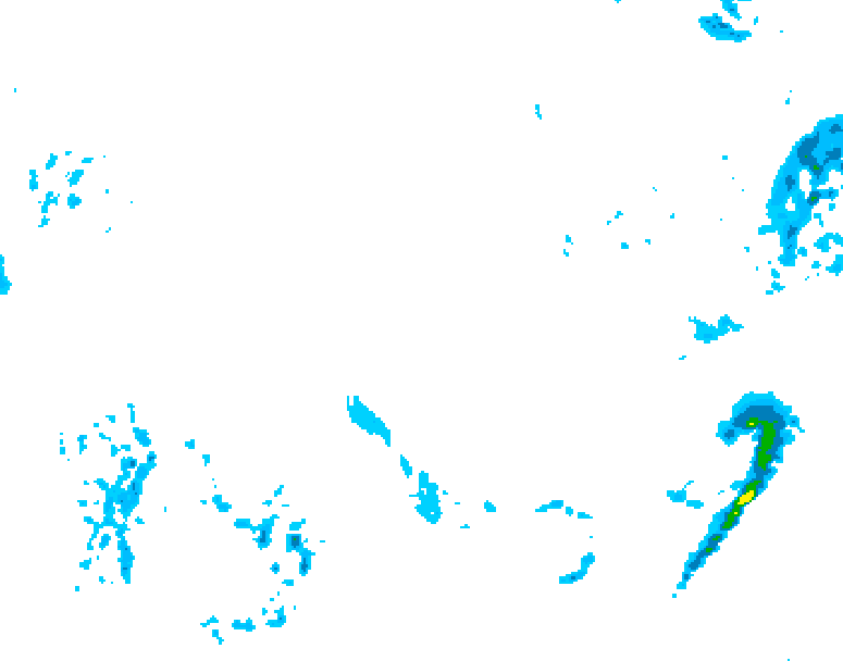 GDPS precipitation 090 hour forecast chart for Canada based on 2026/02/15 1200Z data