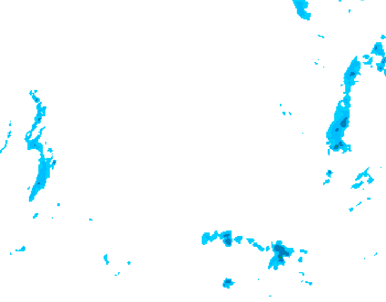 GDPS precipitation 126 hour forecast chart for Canada based on 2026/02/15 1200Z data