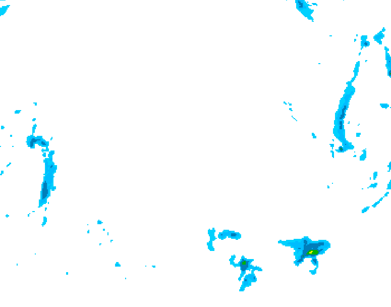 GDPS precipitation 132 hour forecast chart for Canada based on 2026/02/15 1200Z data