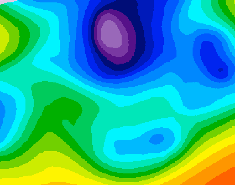 GDPS 500 millibar geopotential height 144 hour forecast chart for Canada based on 2026/02/16 0000Z data