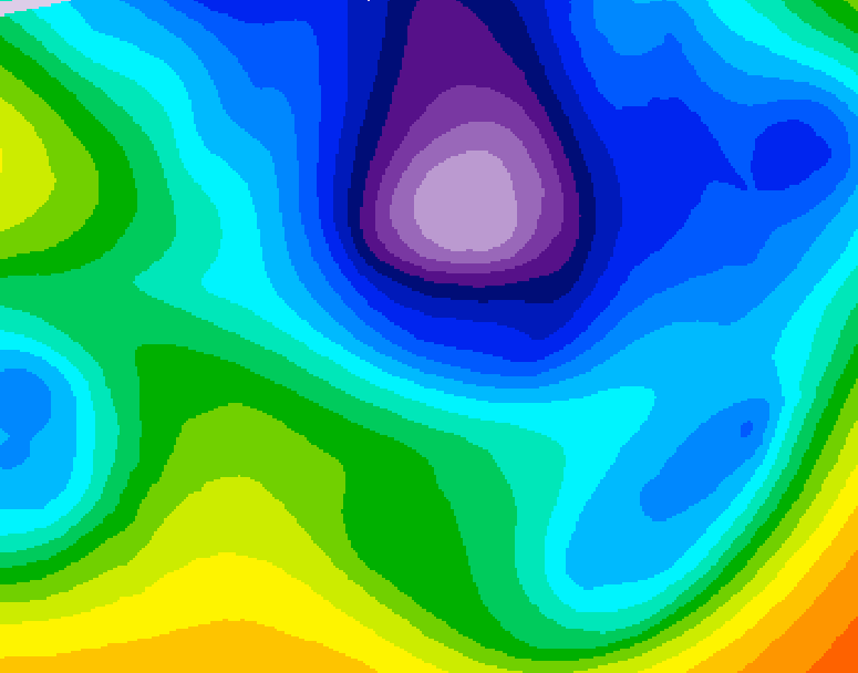 GDPS 500 millibar geopotential height 168 hour forecast chart for Canada based on 2026/02/16 0000Z data
