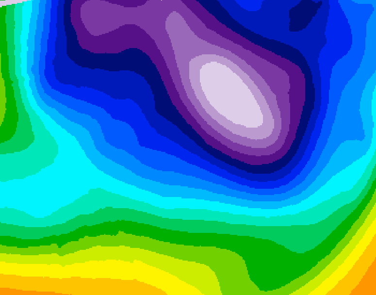 GDPS 500 millibar geopotential height 204 hour forecast chart for Canada based on 2026/02/16 0000Z data