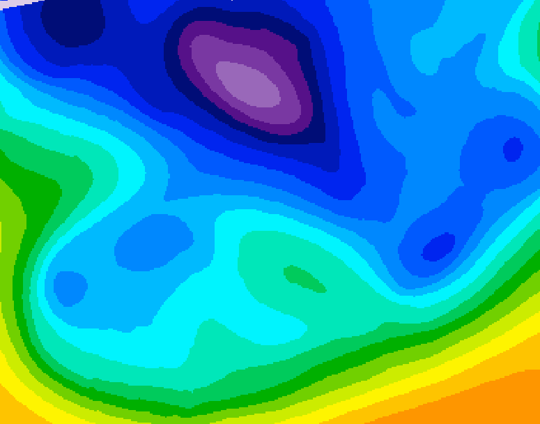 GDPS 500 millibar geopotential height 066 hour forecast chart for Canada based on 2026/02/16 1200Z data